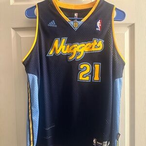 Adidas Nuggets Basketball Jersey Najera Youth Large